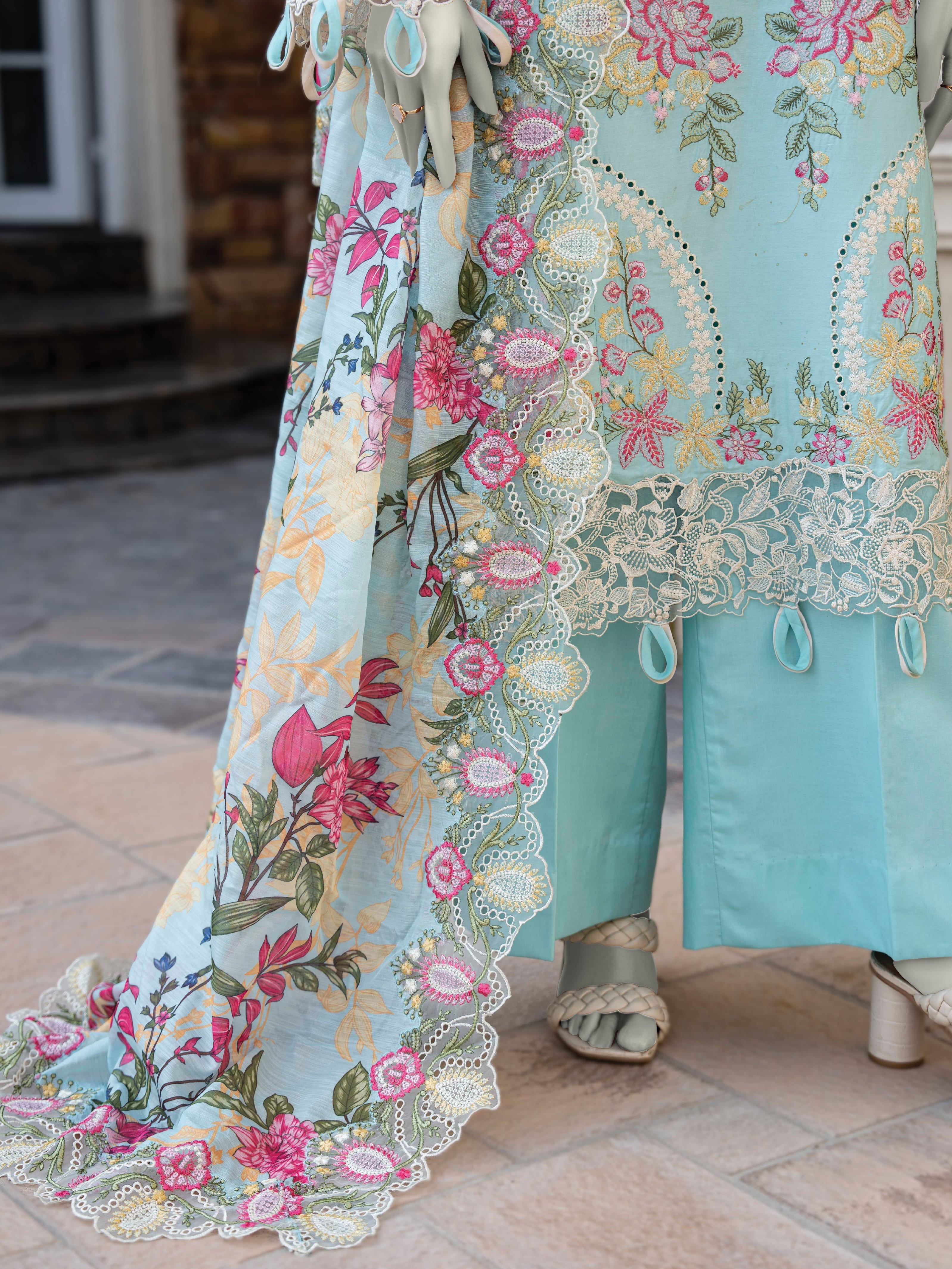 Aqua Iris | Unstitched