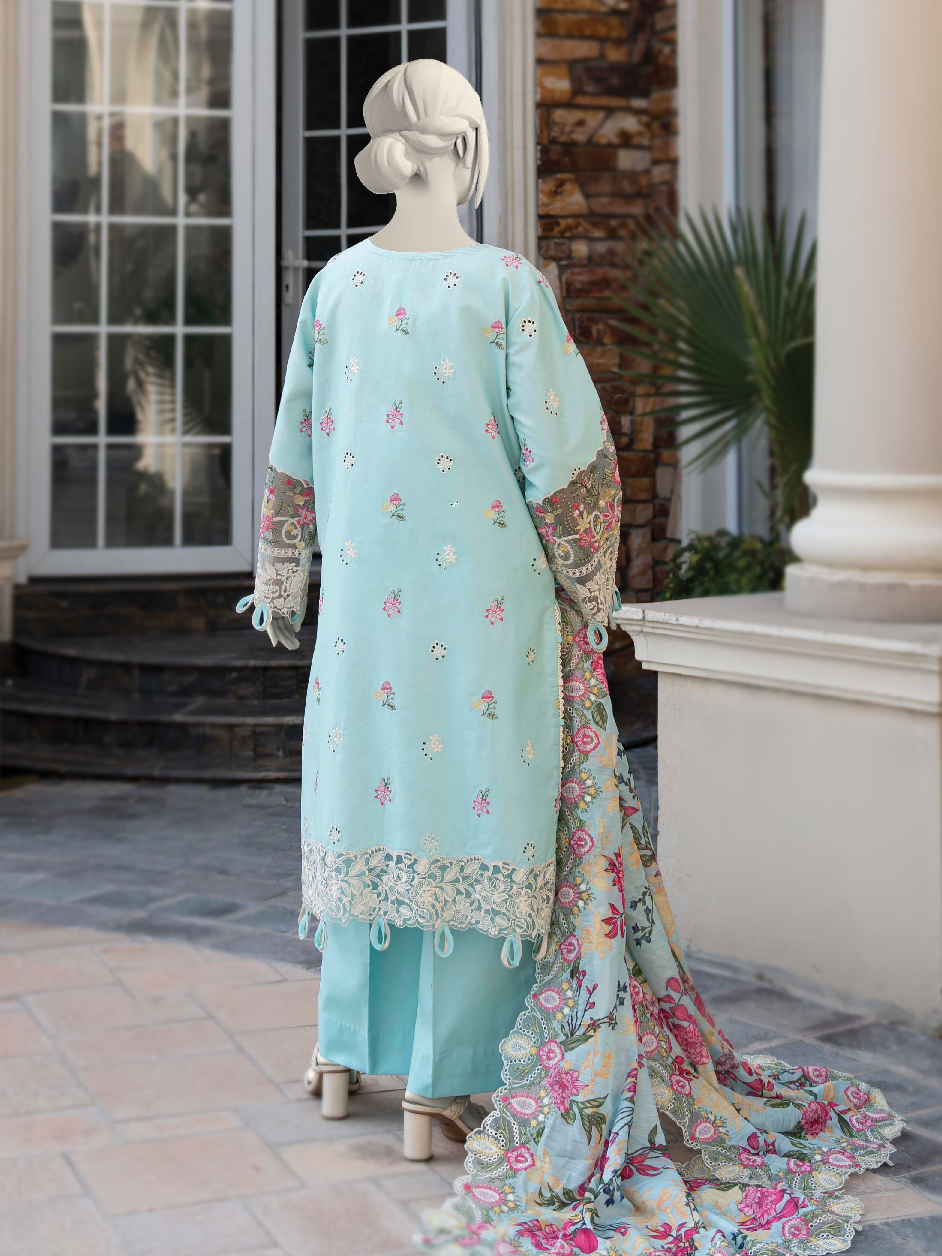 Aqua Iris | Unstitched