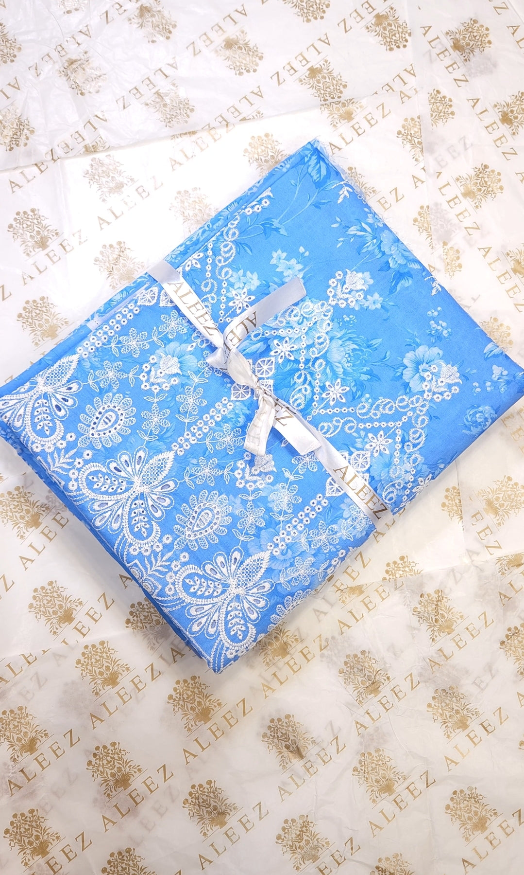 3PC - Unstitched Embroidered & Printed