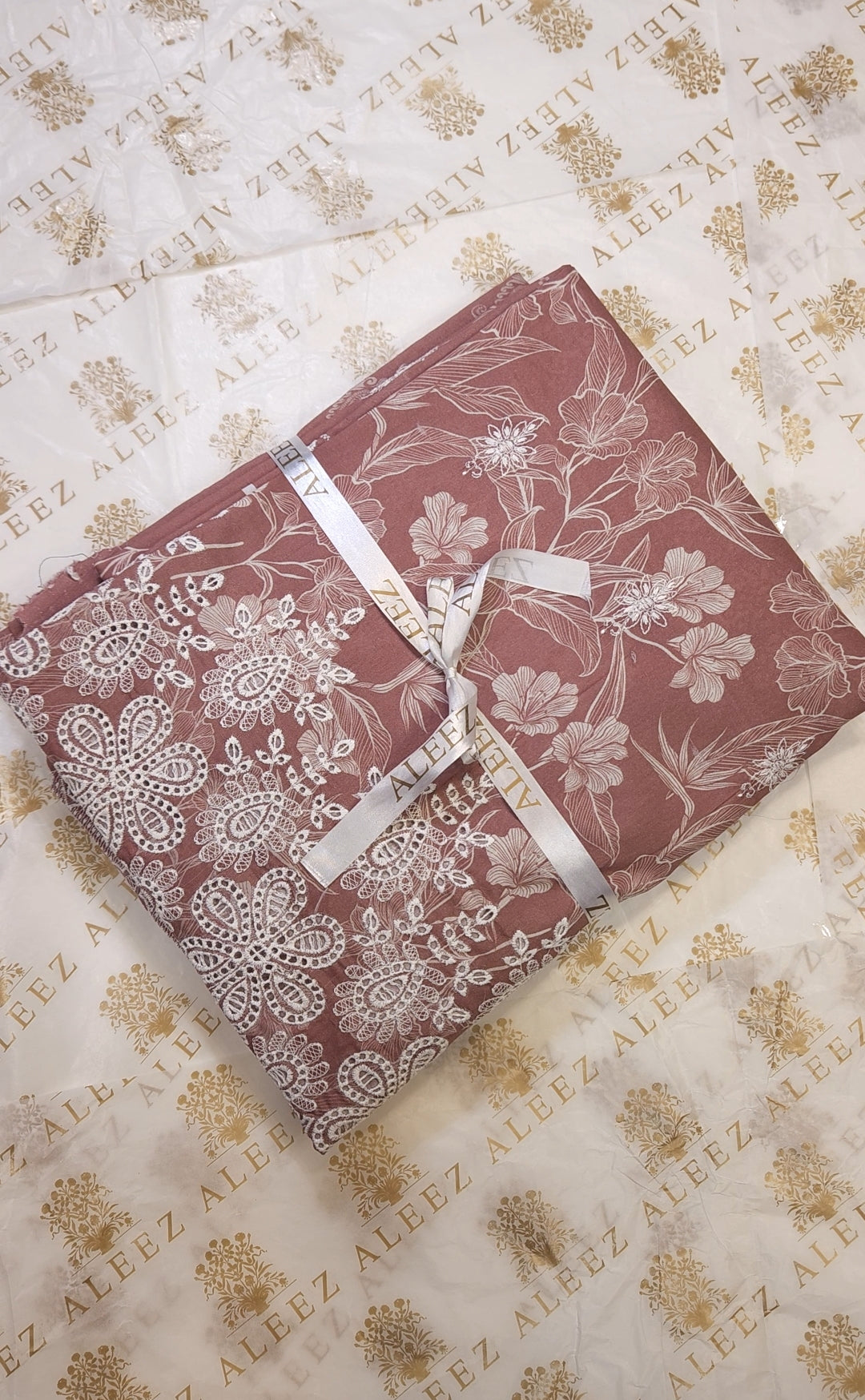 3PC - Unstitched Embroidered & Printed