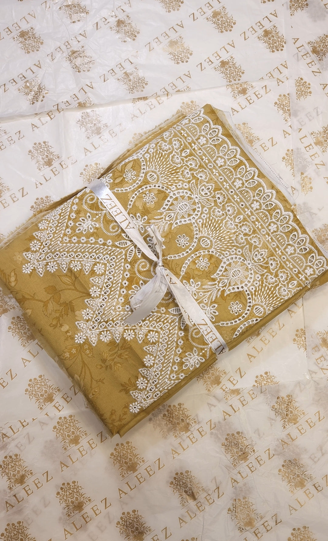 3PC - Unstitched Embroidered & Printed